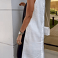 Women'S Button-Down Contrast Dress