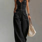 Women's Sleeveless Denim Jumpsuit
