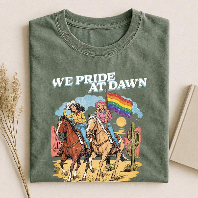 Cowgirl Vintage Lesbian Pride T-shirt