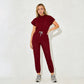 Women's Slim Fit 8-Pocket Jogger Scrub Jumpsuit