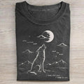 Retro Wolf Moon T-shirt