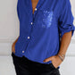 Cotton V-neck Sequin Mid-sleeve Casual Top (Buy 3 Free Shipping)