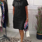 Women's solid color casual hooded cotton and linen dress