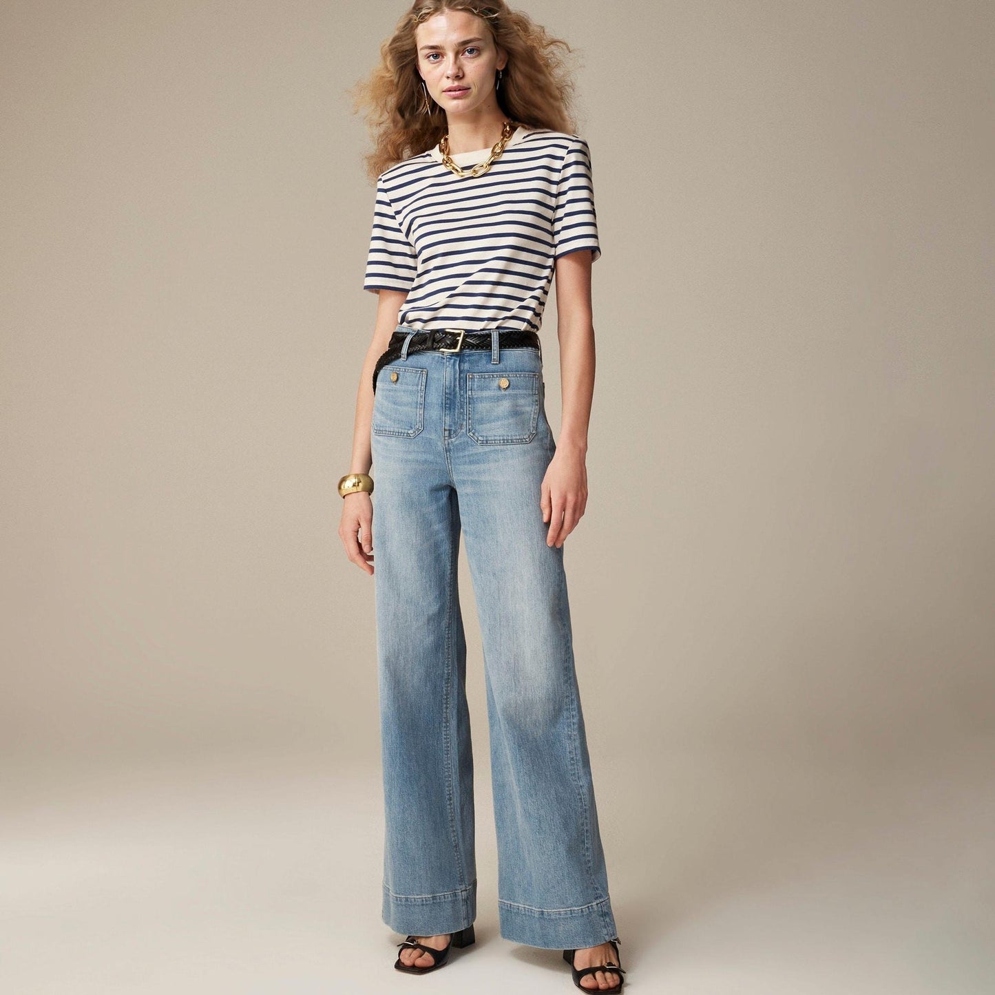 🧣👖Tummy Control Sailor Wide Leg Trouser