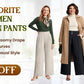 EllaFlow - LAST DAY SALE 49% OFF Soft Flowy High-Waist Pull-On Wide-Leg Pants