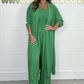Women’s Halter Neck Wide Leg Lounge Set with Long Cardigan