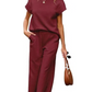 Women's Casual Textured Tops and Wide Leg Pants Lounge Sets (Buy 2 Free Shipping)