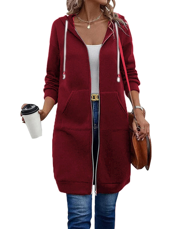 Women Casual Zip up Fleece Hoodies(BUY 2 FREE SHIPPING)