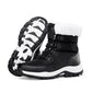 Rakkiss Women's Thermal Winter Hiking Boots - High-Cut Fleece Lined Snow Boots (Pink, White & Black - US 5-10)