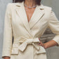 Tailored Blazer-Inspired Mini Dress With Belted Waist
