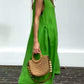 Women'S Casual Solid Color Sleeveless Cotton And Linen Dress