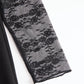 Sophisticated Black Blazer-Style Lace Midi Dress