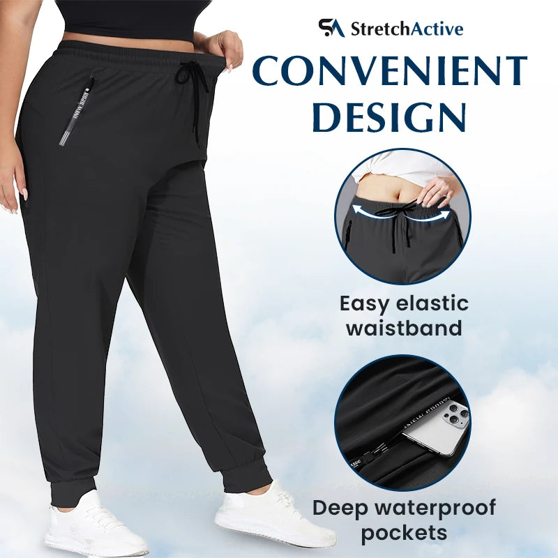 StretchActive - Women's Ultra Stretch Ice Silk Comfort Casual Pants