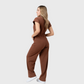 Women's 4-Pocket Loose Fit Scrub Jumpsuit Jog009