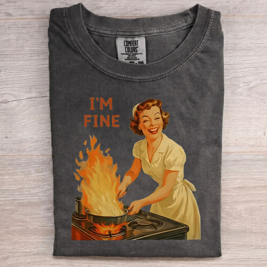 I’m Fine 1950s T-Shirt