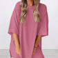 2025 Summer Casual Oversized Shirts Shorts Matching Women's Two Piece Lounge Set