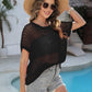 Short Sleeve Casual Crochet Knit Tops（Buy 2 Free Shipping）