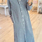 Seersucker Gingham Maxi Dress