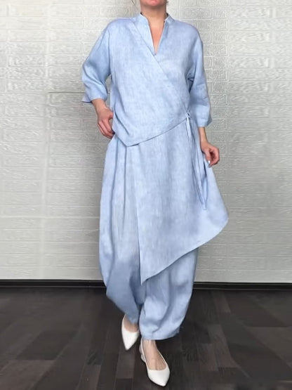 Women's Casual Solid Color Irregular Design Suit