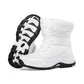 Rakkiss Women's Thermal Winter Hiking Boots - High-Cut Fleece Lined Snow Boots (Pink, White & Black - US 5-10)