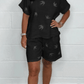 Women'S Casual Loose Printed Shorts Suit