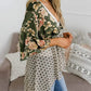 ✨Women's Floral Kimono Ruffle Sleeve Tie Cardigans Flowy Boho Loose Cover Ups