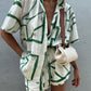 Vacation Abstract Print Two-piece Set