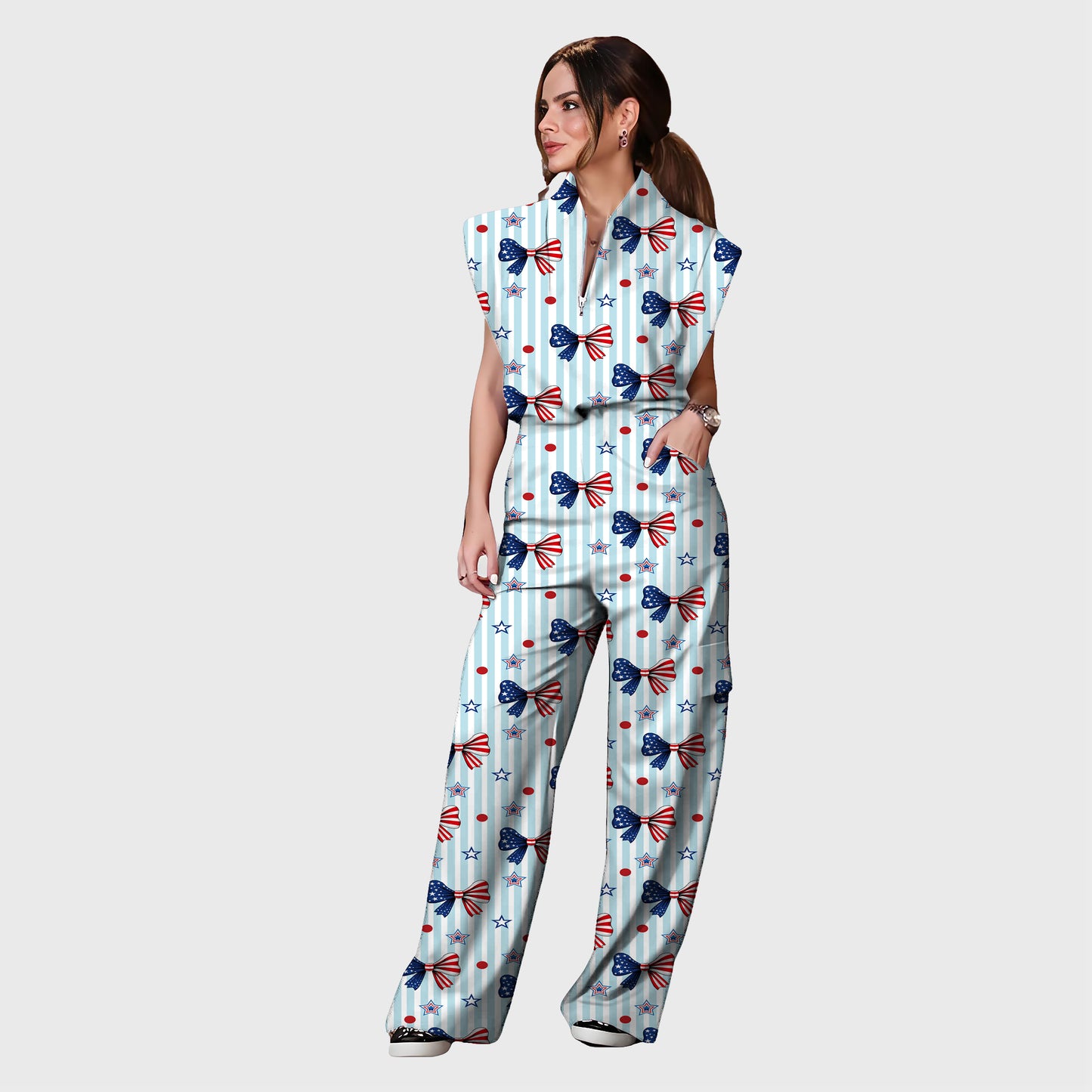 Women's  Printed Scrub Set ST6241