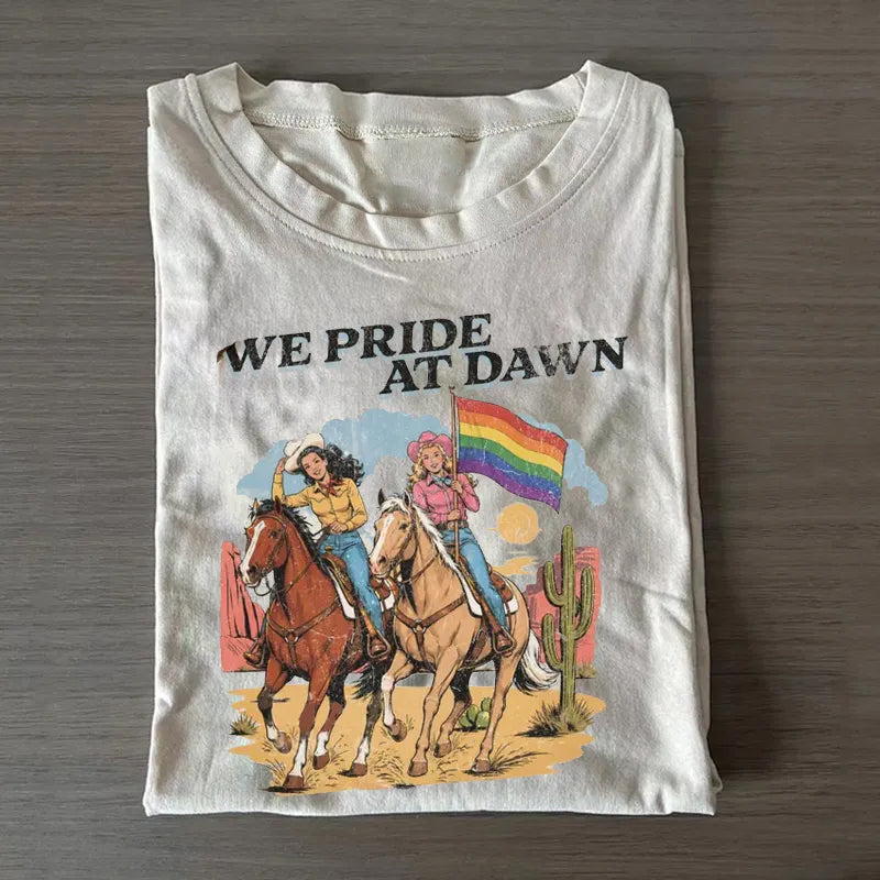 Cowgirl Vintage Lesbian Pride T-shirt