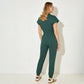 Women's Slim Fit 8-Pocket Jogger Scrub Jumpsuit