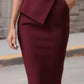 Cap-Sleeve Blazer-Style Midi Dress With Belted Waist