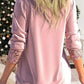 Sequin Loose Smocked Fake Two-Piece Top