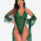 2 Piece Set Lace Robe with Teddy