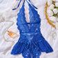 Women's Solid Color Lace Sexy Breathable Lingerie Teddy Bodysuit