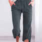 Women's Fashion Casual Drawstring Cropped Pants