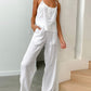 Women'S Casual Solid Color Comfortable Cotton And Linen Suit