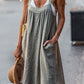 Women's Casual Solid Color Cotton and Linen Dress
