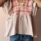 Women's Floral Casual Holiday Shirt