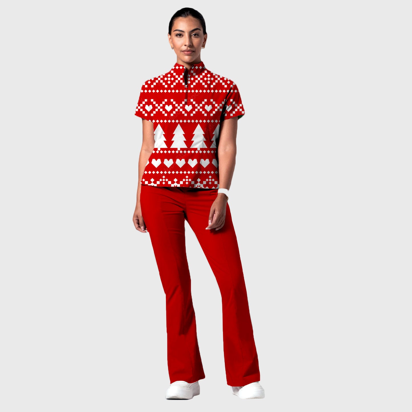 Women's Printed Scrub Set YHSC1