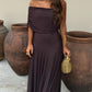 Toledo One Shoulder Mesh Maxi Dress