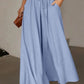Women's Casual Solid Color Wide Leg Pants