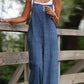 Women's Casual Cotton and Linen Jumpsuit