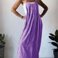 Women'S Casual Striped Suspender Dress