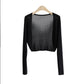 Sun knit Cardigan Women's thin ice silk Coat shawl air-conditioned shirt with slip skirt