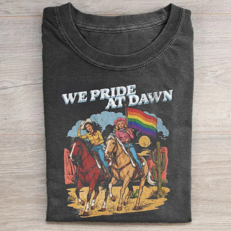 Cowgirl Vintage Lesbian Pride T-shirt