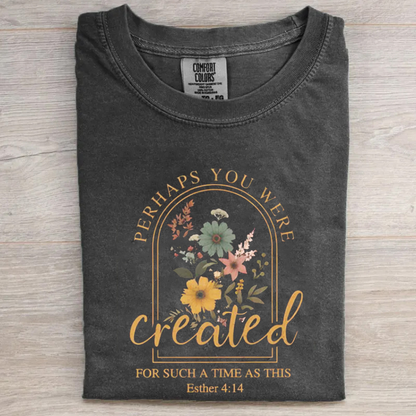 Vintage Christian Perhaps You Were Created T-shirt