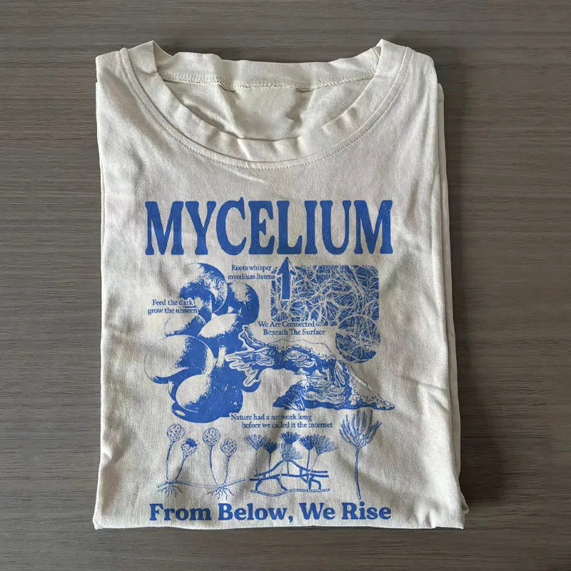 Mycelium Vintage 90s Forest Ecology T-shirt