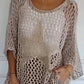 Five-Star Round Neck Hollow Crochet Tops (Buy 3 Free Shipping)