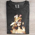 WHIMSICAL ART, HAIRCUT, VINTAGE ART, DOLL FACE TEE