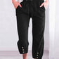 Women's Fashion Casual Drawstring Cropped Pants